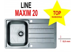 Nerezový dřez Alveus Line Maxim 20 (I)