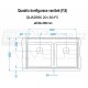 Nerezový dřez Alveus Quadrix 20 (F,S)