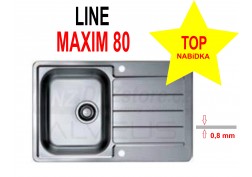 Nerezový dřez Alveus Line Maxim 80