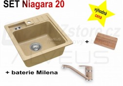 SET granitový dřez Alveus Niagara 20 + BATERIE různé druhy