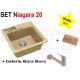 SET granitový dřez Alveus Niagara 20 + BATERIE různé druhy