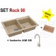 SET granitový dřez Alveus Rock 90 + BATERIE různé druhy