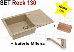 SET granitový dřez Alveus Rock 130 + BATERIE různé druhy