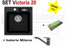 SET granitový dřez Alveus Victoria 20 + BATERIE různé druhy