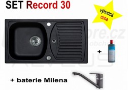 SET granitový dřez Alveus Record 30 + BATERIE různé druhy