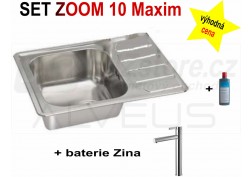 SET nerezový dřez Alveus Zoom Maxim 10 + BATERIE různé druhy + DÁREK zdarma