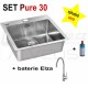 SET nerezový dřez Alveus Pure 30 + BATERIE různé druhy + DÁREK zdarma