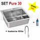 SET nerezový dřez Alveus Pure 30 + BATERIE různé druhy + DÁREK zdarma