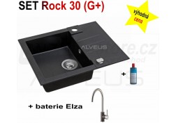 SET granital (G+) dřez Alveus Rock 30 + BATERIE různé druhy