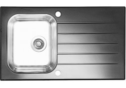 Skleněný nerezový dřez Alveus Glassix 10 bílá