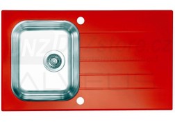Skleněný nerezový dřez Alveus Glassix 10