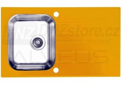Skleněný nerezový dřez Alveus Glassix 10