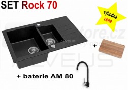 SET granitový dřez Alveus Rock 70 + BATERIE různé druhy