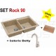 SET granitový dřez Alveus Rock 90 + BATERIE různé druhy