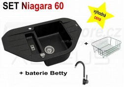 SET granitový dřez Alveus Niagara 60 + BATERIE různé druhy