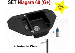 SET granital (G+) dřez Alveus Niagara 60 + BATERIE různé druhy