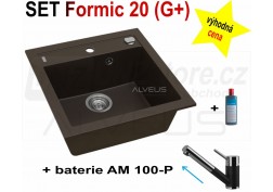 SET granital (G+) dřez Alveus Formic 20 + BATERIE různé druhy + DÁREK zdarma