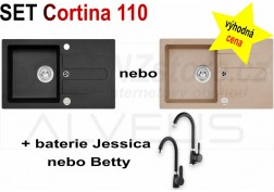 SET granitový dřez Alveus Cortina 110 + BATERIE různé druhy