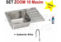 SET nerezový dřez Alveus Zoom Maxim 10 + BATERIE různé druhy + DÁREK zdarma