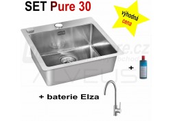 SET nerezový dřez Alveus Pure 30 + BATERIE různé druhy + DÁREK zdarma