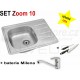 SET nerezový dřez Alveus Zoom 10 + BATERIE různé druhy 