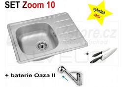 SET nerezový dřez Alveus Zoom 10 + BATERIE různé druhy 