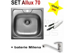 SET nerezový dřez Alveus Allux 70 + BATERIE různé druhy